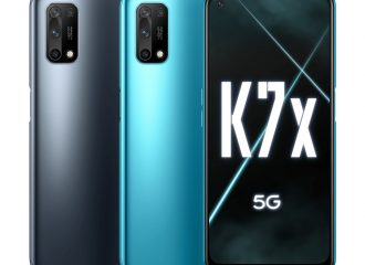 El OPPO K7x viene con conectividad 5G y display con tasa de refresco de 90Hz