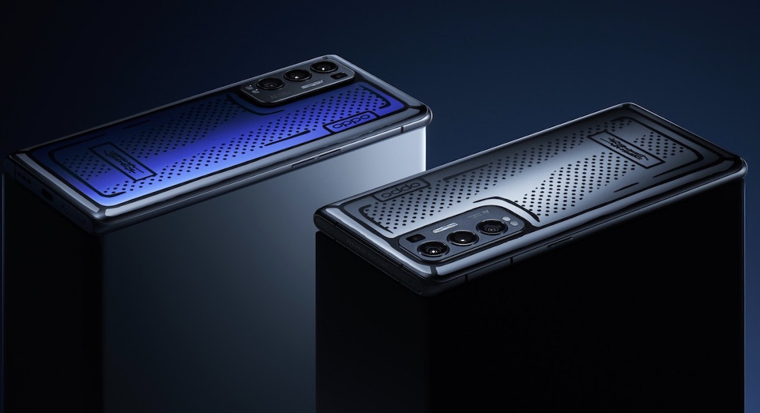 Render oficial del diseño dorsal del OPPO Reno5 Pro+ Artist Limited Edition.