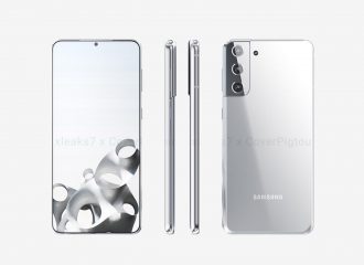 Este sería el diseño del Samsung Galaxy S21+ desde todos sus ángulos