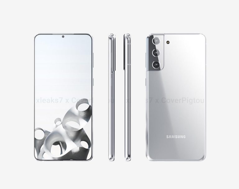Este sería el diseño del Samsung Galaxy S21+ desde todos sus ángulos