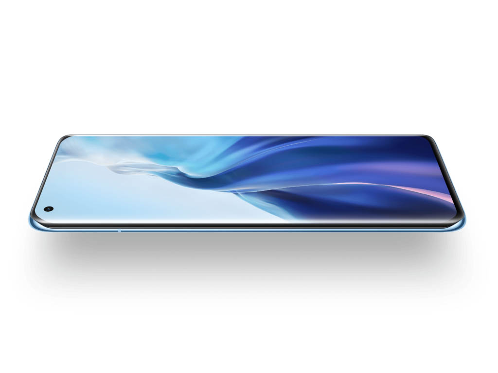 Render oficial del diseño frontal y lateral del Xiaomi Mi 11.