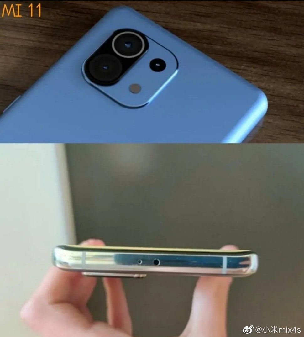 Imágenes filtradas del diseño dorsal y superior del Xiaomi Mi 11.