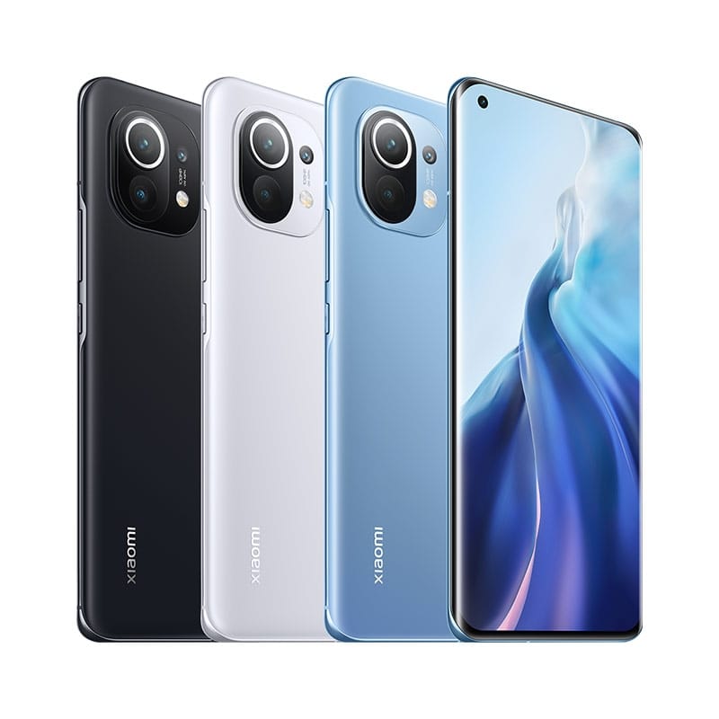 Render oficial de los colores de partida del Xiaomi Mi 11 en China.