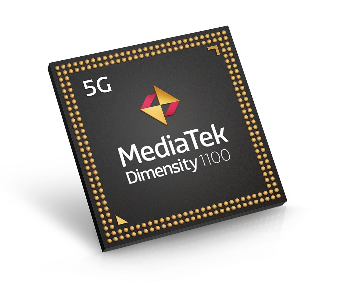 Render oficial del MediaTek Dimensity 1100.