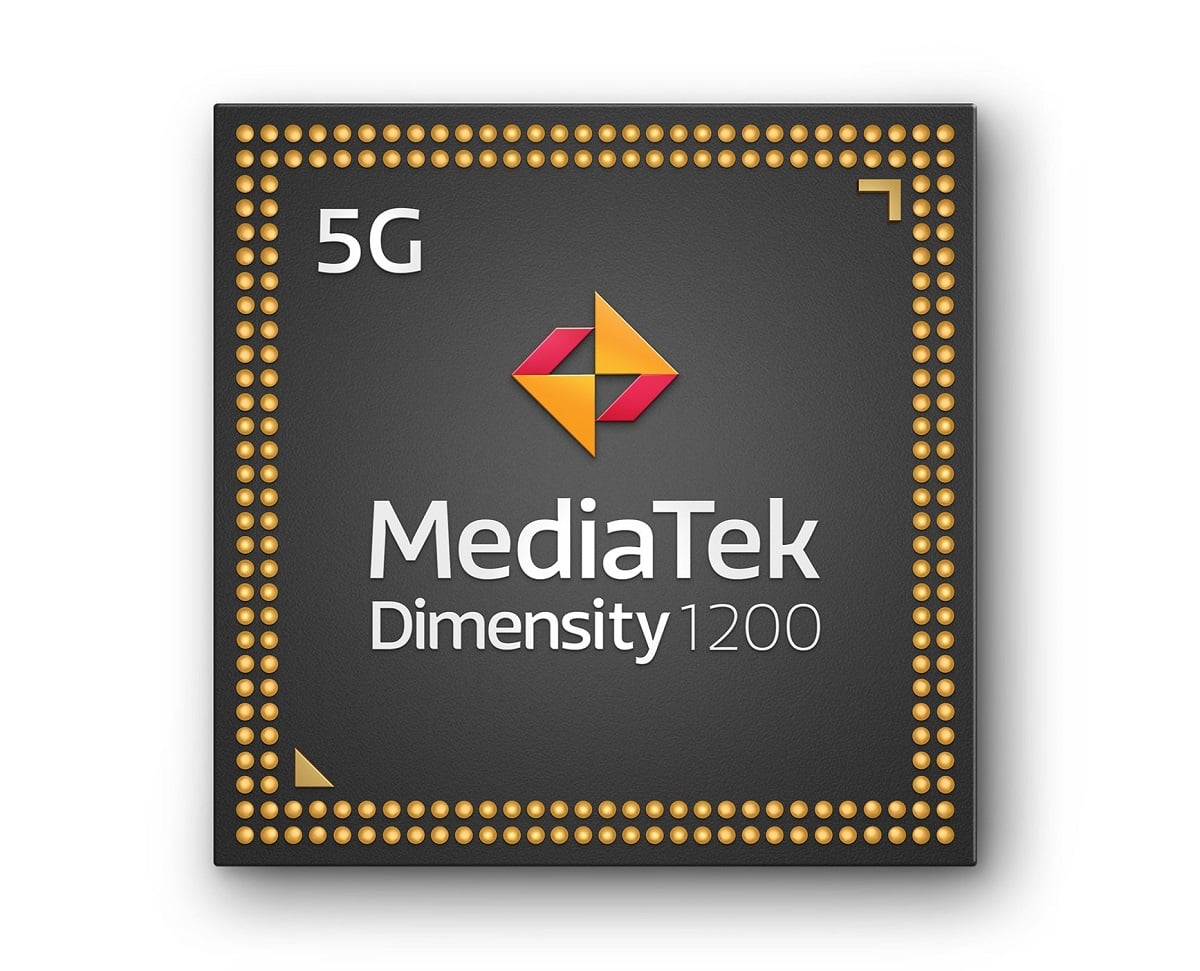 Render oficial del MediaTek Dimensity 1200.