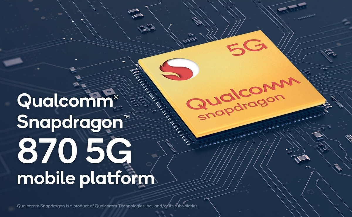 Imagen promocional oficial del Qualcomm Snapdragon 870.
