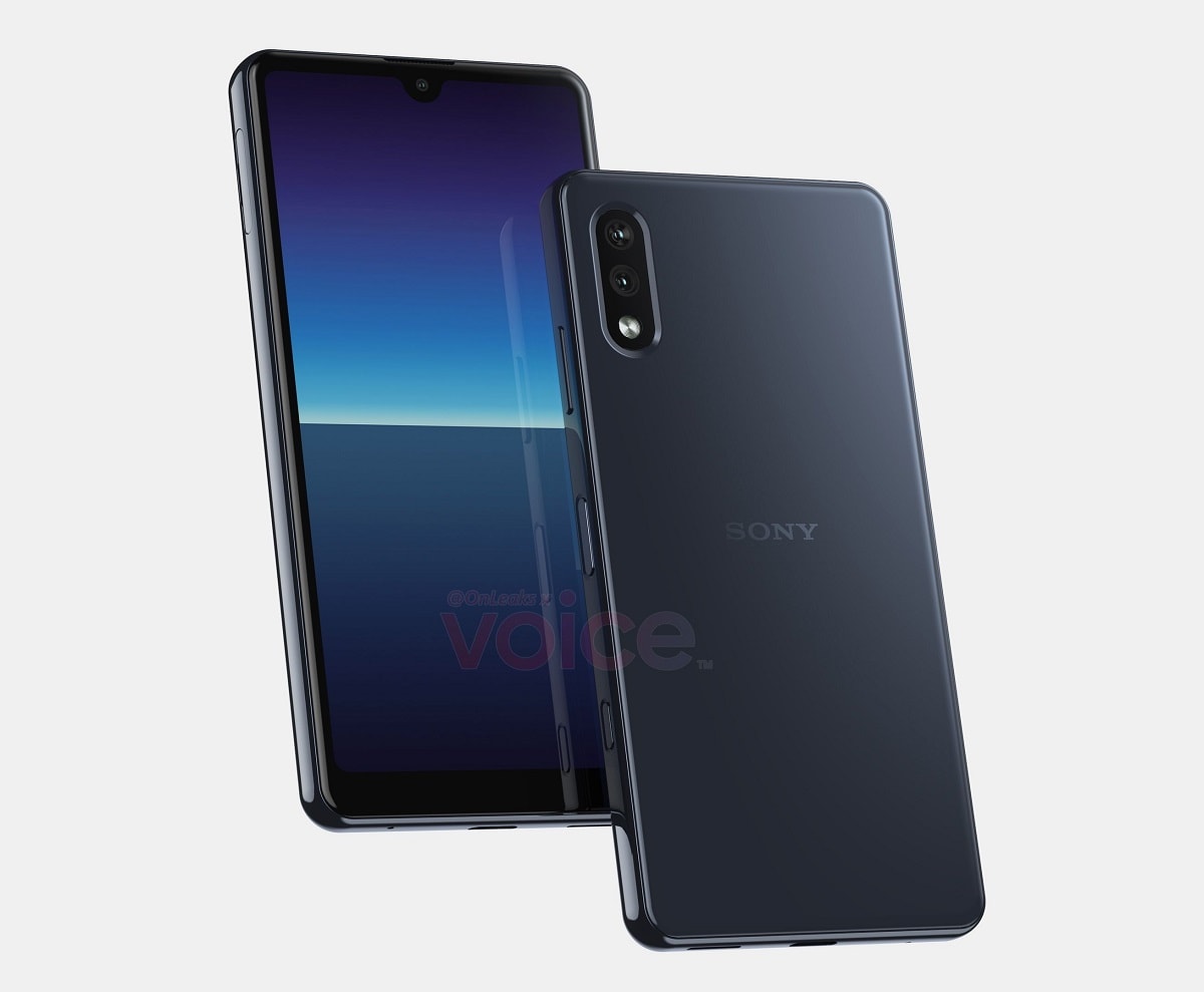 Imagen CAD del diseño frontal y dorsal del nuevo Sony Xperia Compact.