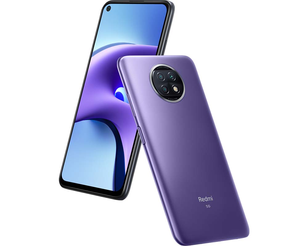 Render oficial del diseño frontal y dorsal del Xiaomi Redmi Note 9T.