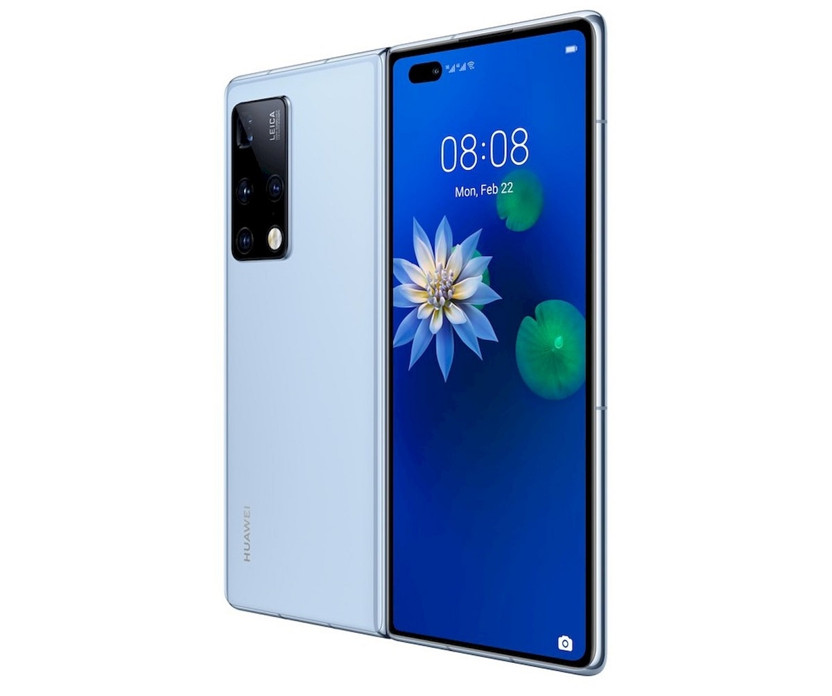 Render oficial del diseño exterior del Huawei Mate X2.