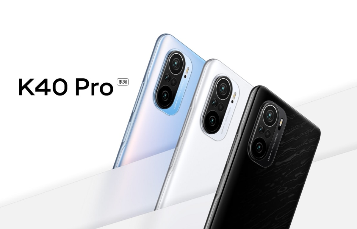 Render promocional oficial de los Xiaomi Redmi K40 Pro y K40 Pro+.