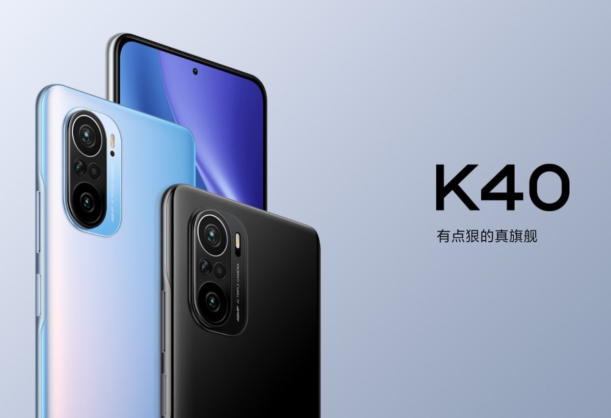 Render promocional oficial del Xiaomi Redmi K40.