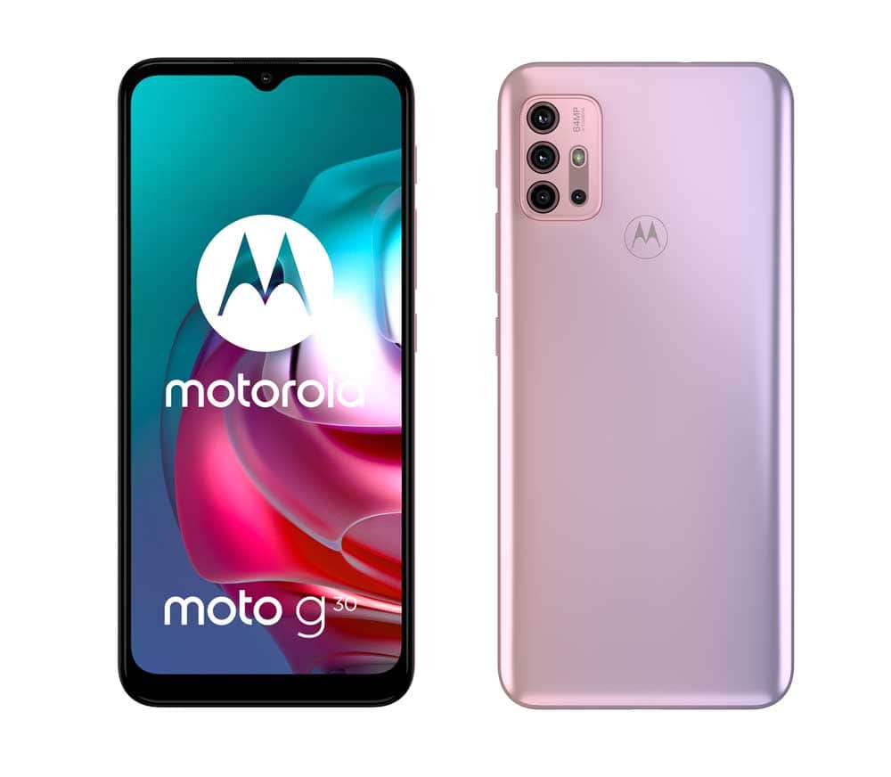 Motorola Moto G30 frente y posterior
