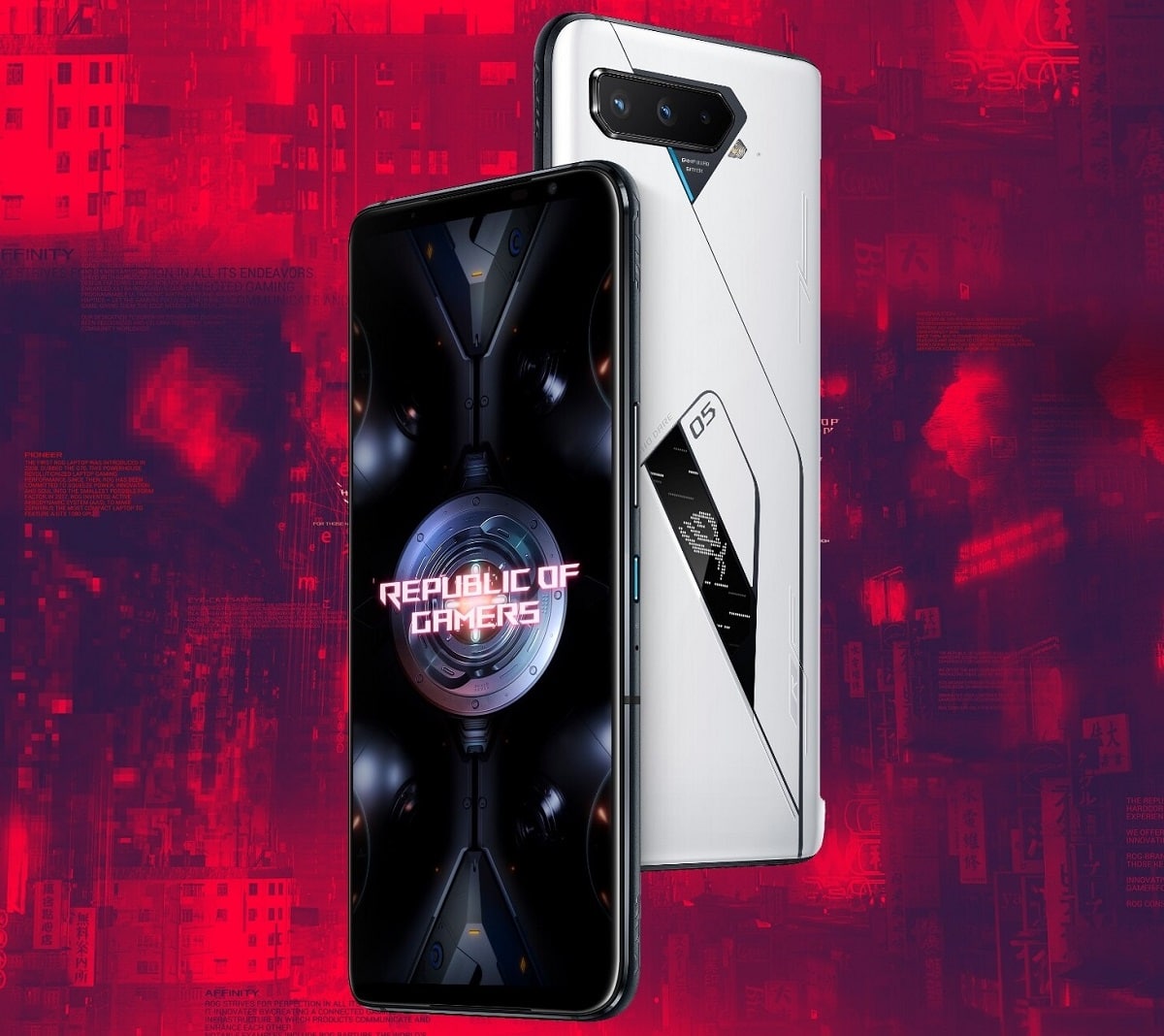 Render promocional del ASUS ROG Phone 5 Ultimate.