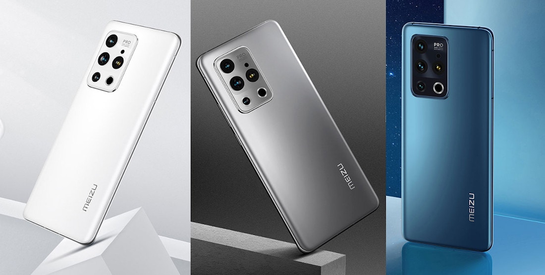 Render promocional con los colores de partida del Meizu 18 Pro.