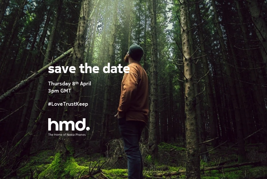 Teaser oficial del evento de Nokia el próximo 8 de abril.