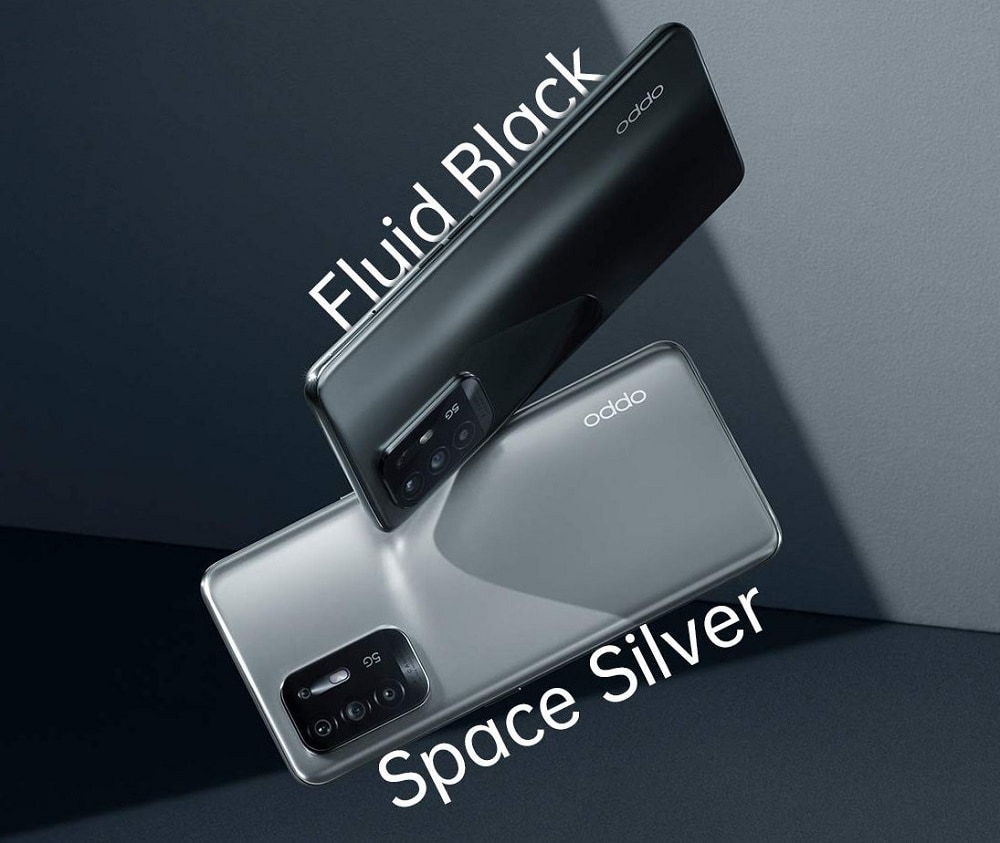 Render promocional de los colores de partida de los OPPO F19 Pro y F19 Pro+ 5G.