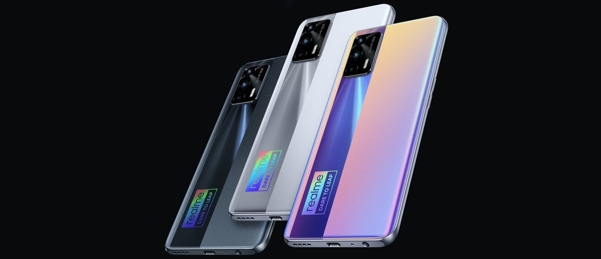 Render promocional del diseño dorsal del Realme GT Neo.