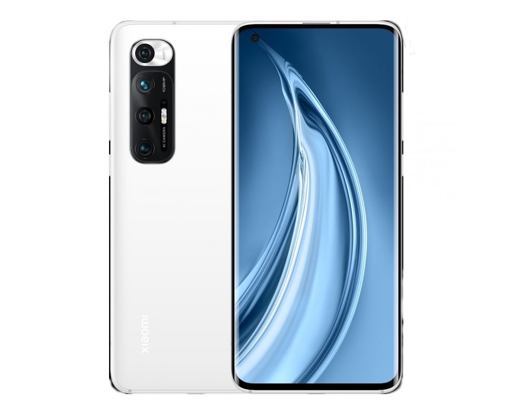 Render oficial del diseño frontal y dorsal del Xiaomi Mi 10S.