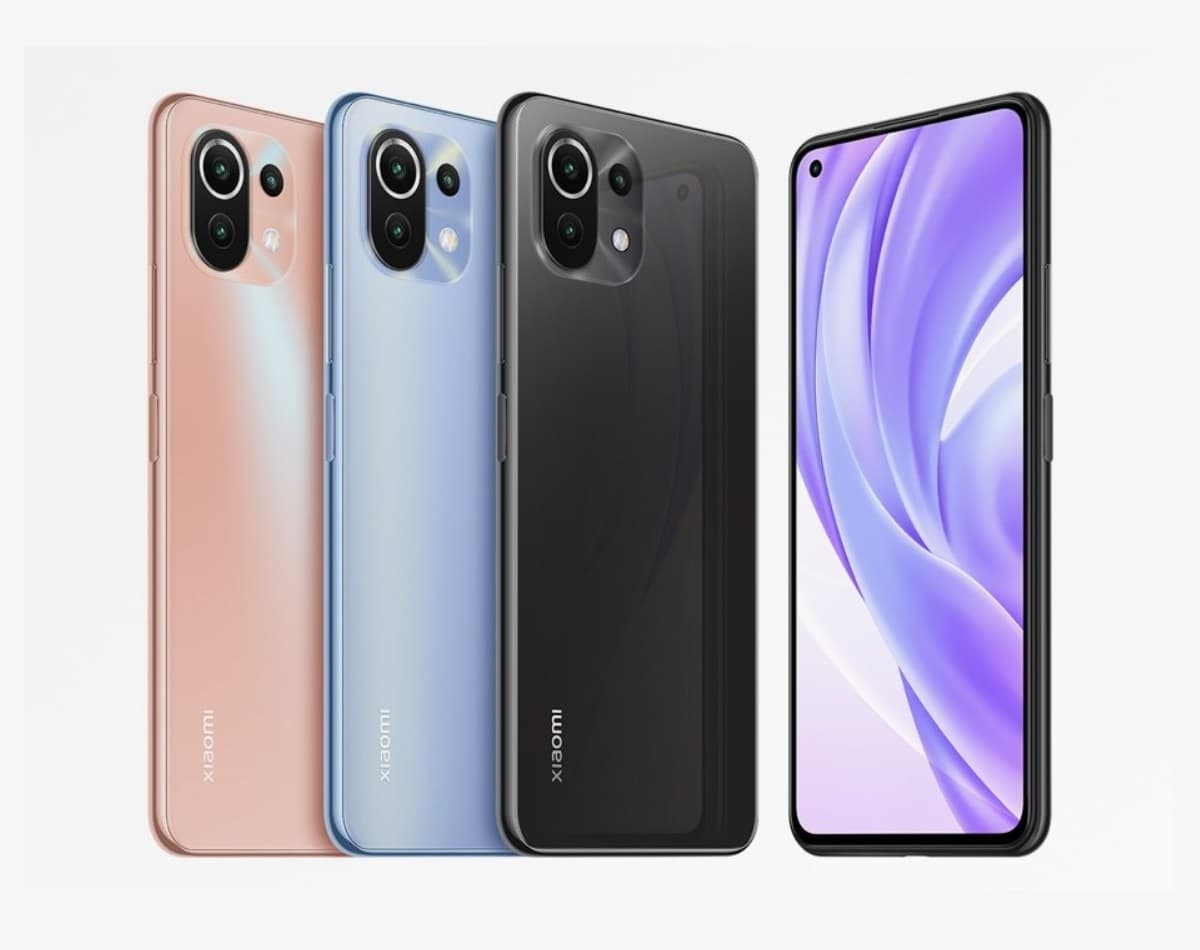 Diseño frontal y dorsal el Xiaomi Mi 11 Lite.