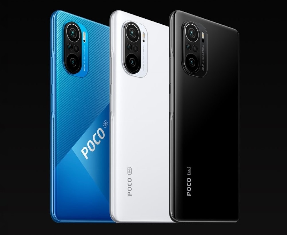 Render oficial del diseño posterior del Xiaomi POCO F3.