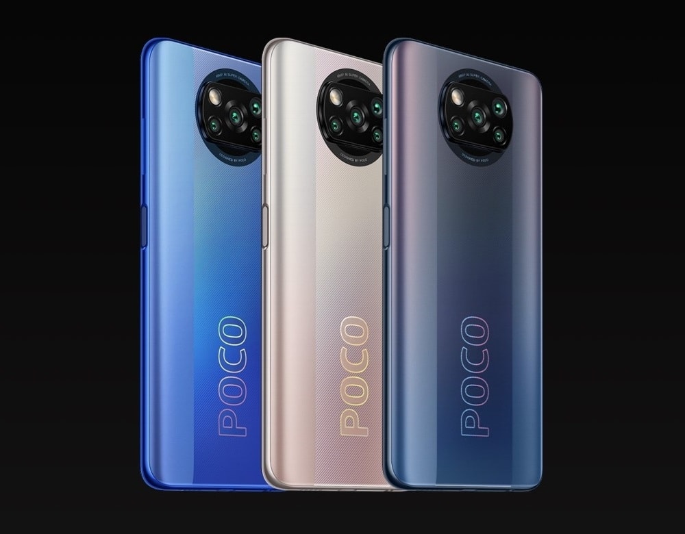 Render oficial del diseño posterior del Xiaomi POCO X3 Pro.