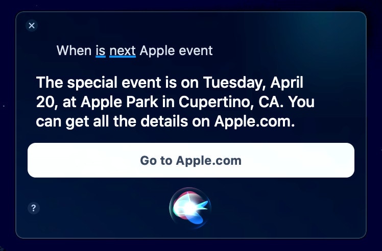 Evento Apple 20 de abril