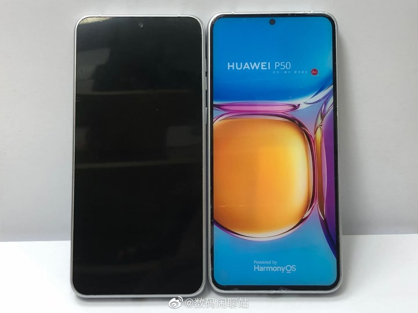 Huawei P50 filtrado de frente
