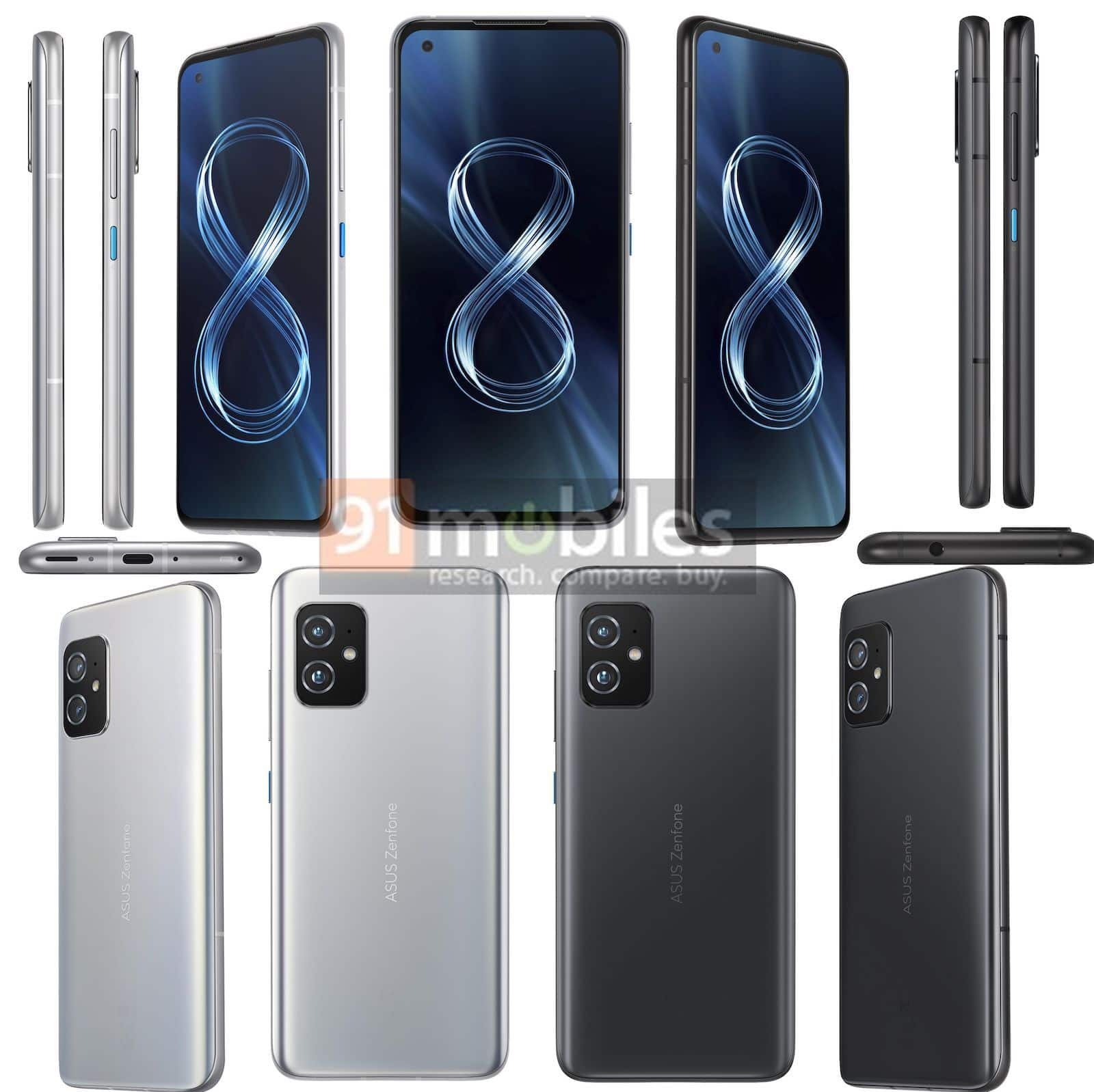 asus zenfone 8 render