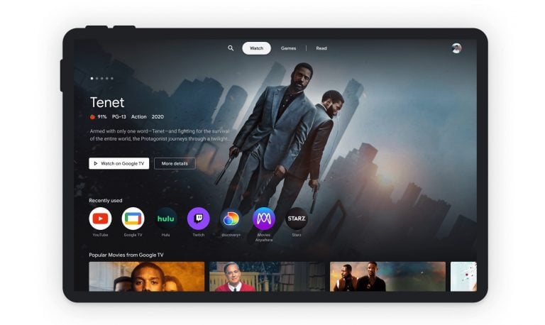 Google lanza Entertaiment Space para tablets Android