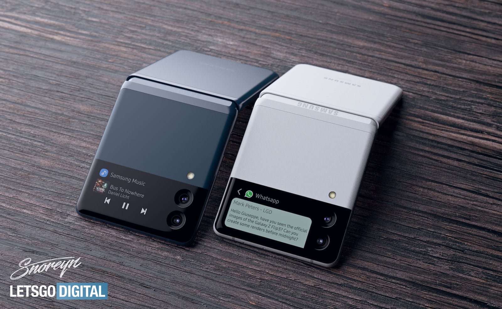 samsung galaxy z flip 3 render 