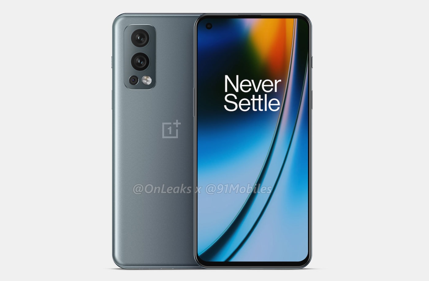 OnePlus Nord 2 en render basado en diseño del prototipo.