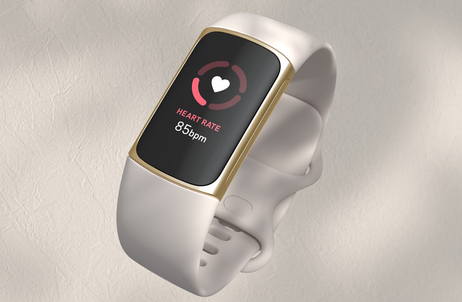 fitbit charge 5 en color blanco
