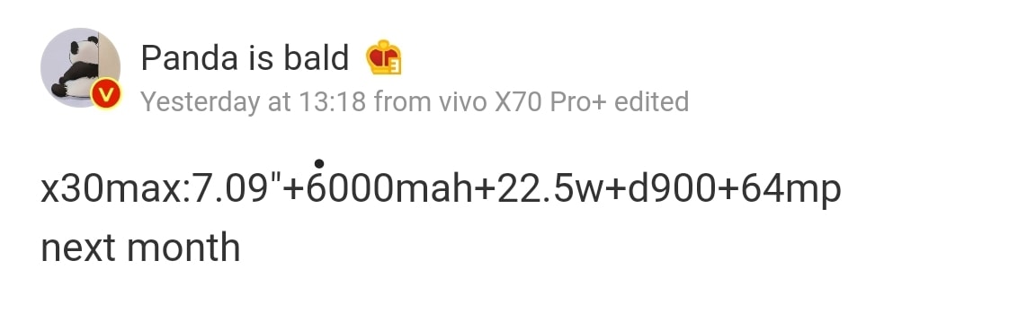 Honor X30 Max Weibo