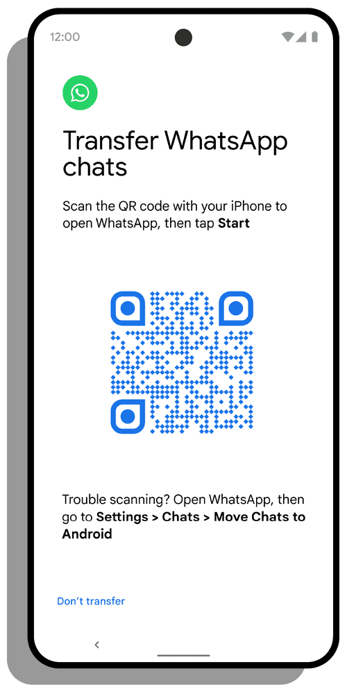 WhatsApp iOS a Android