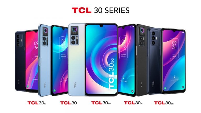 TCL anuncia cinco smartphones de la serie 30 en MWC 2022