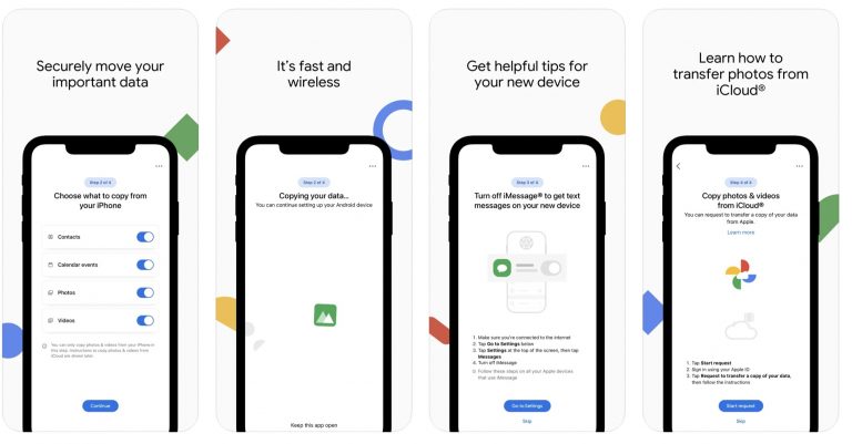 Google lanza app para migrar a Android desde iPhone