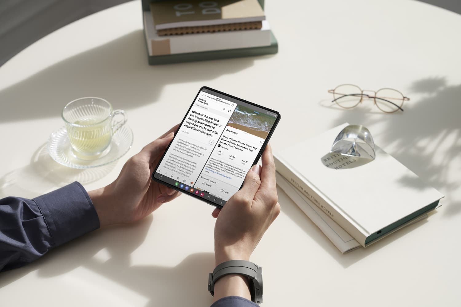 galaxy zfold4 abierto