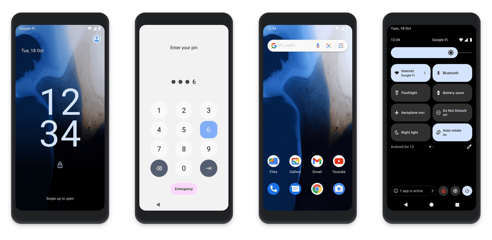 Material you en Android 13 Go Edition
