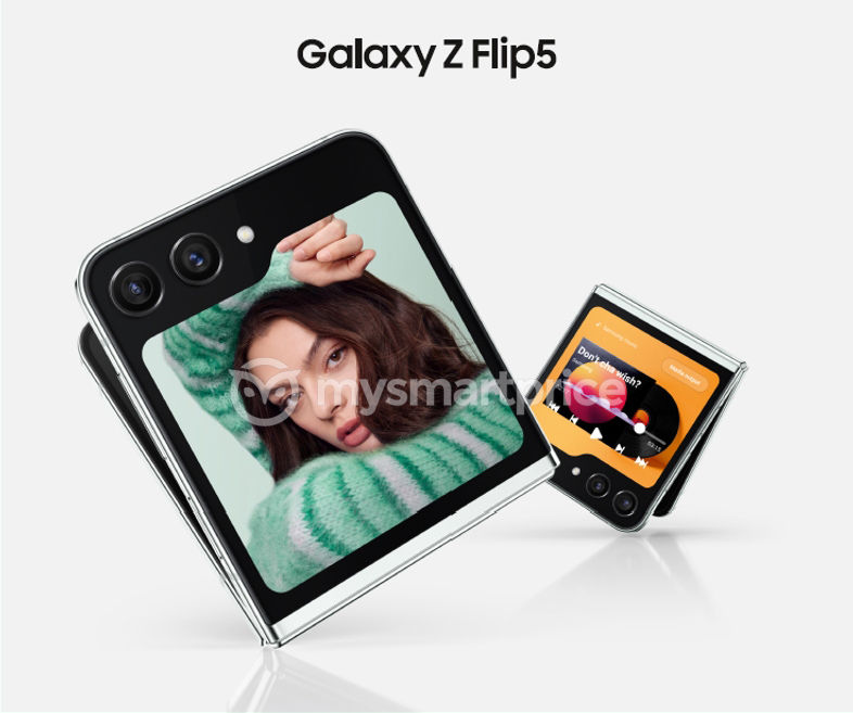 Imagen promocional filtrada del Samsung Galaxy Z Flip 5