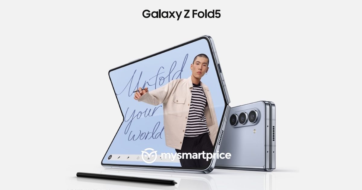 Imagen promocional filtrada del Samsung Galaxy Z Fold 5