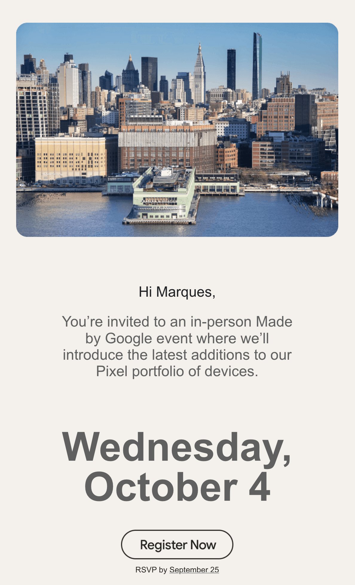 Invitacion evento Pixel