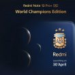 Xiaomi lanzará al Redmi Note 13 Pro+ World Champions Edition…en India