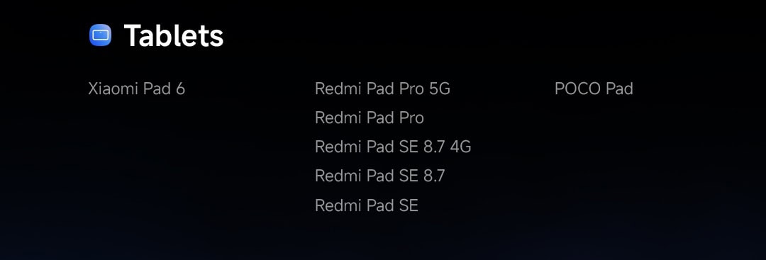 Xiaomi roadmap HyperOS 2.0 diciembre tablets