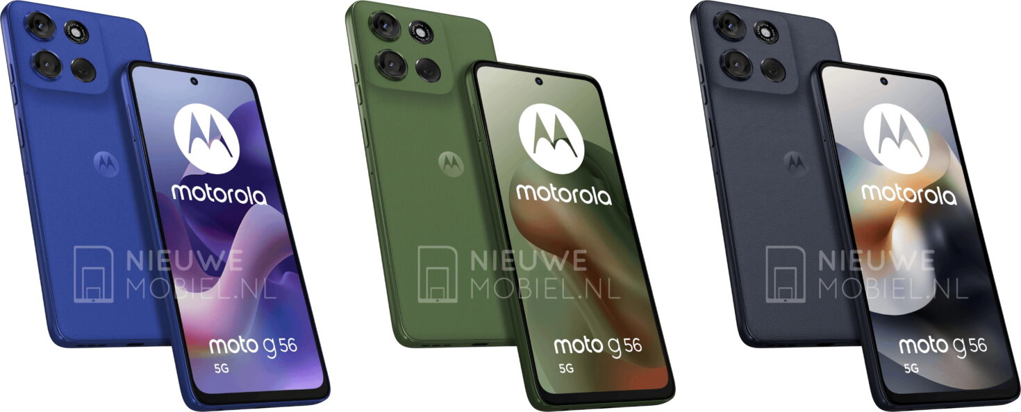 Motorola Moto G56 se filtra en fotos oficiales en tres colores