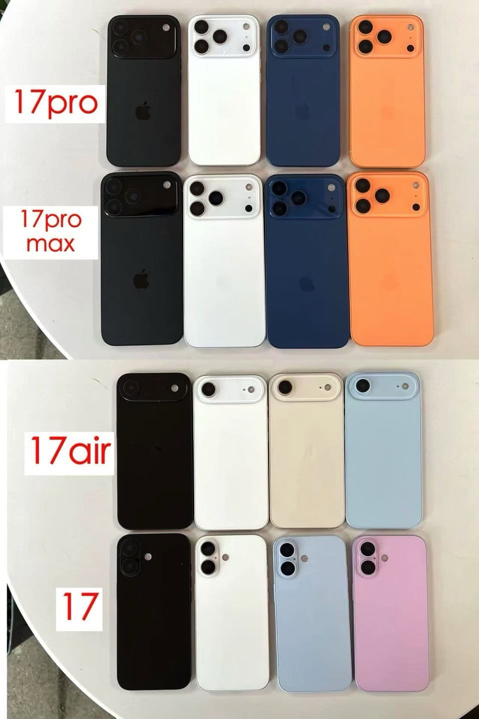 iPhone 17 familia