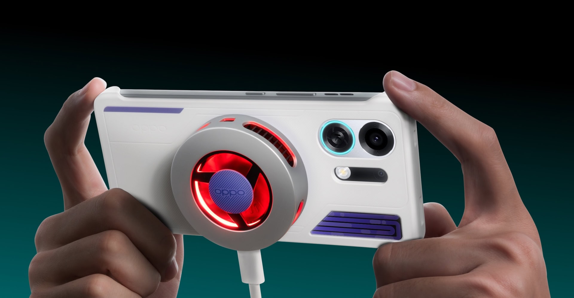 La serie Oppo K13 Turbo para gaming cuenta con un ventilador integrado