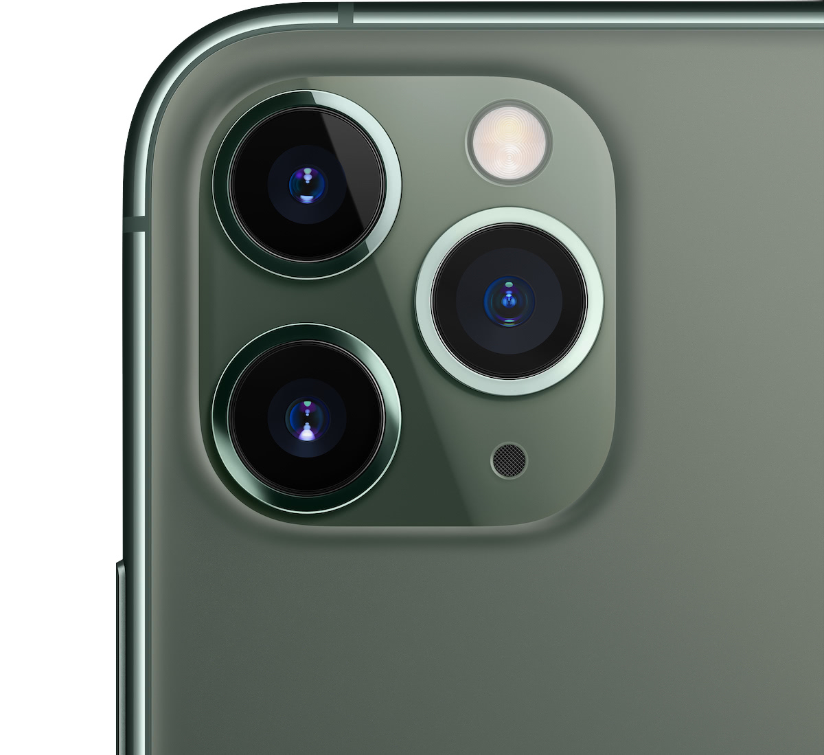 iPhone 11 Pro, detalle de la cámara triple de fotos 