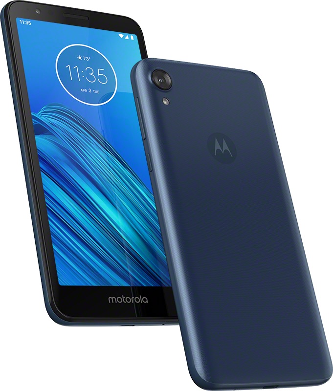 Motorola Moto E6 en color azul