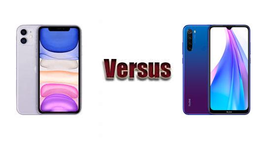 iphone 11 vs xiaomi redmi note 8t