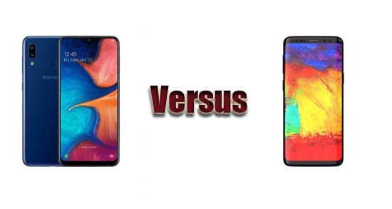 Samsung Galaxy A20 vs Samsung Galaxy S9+ : comparación de